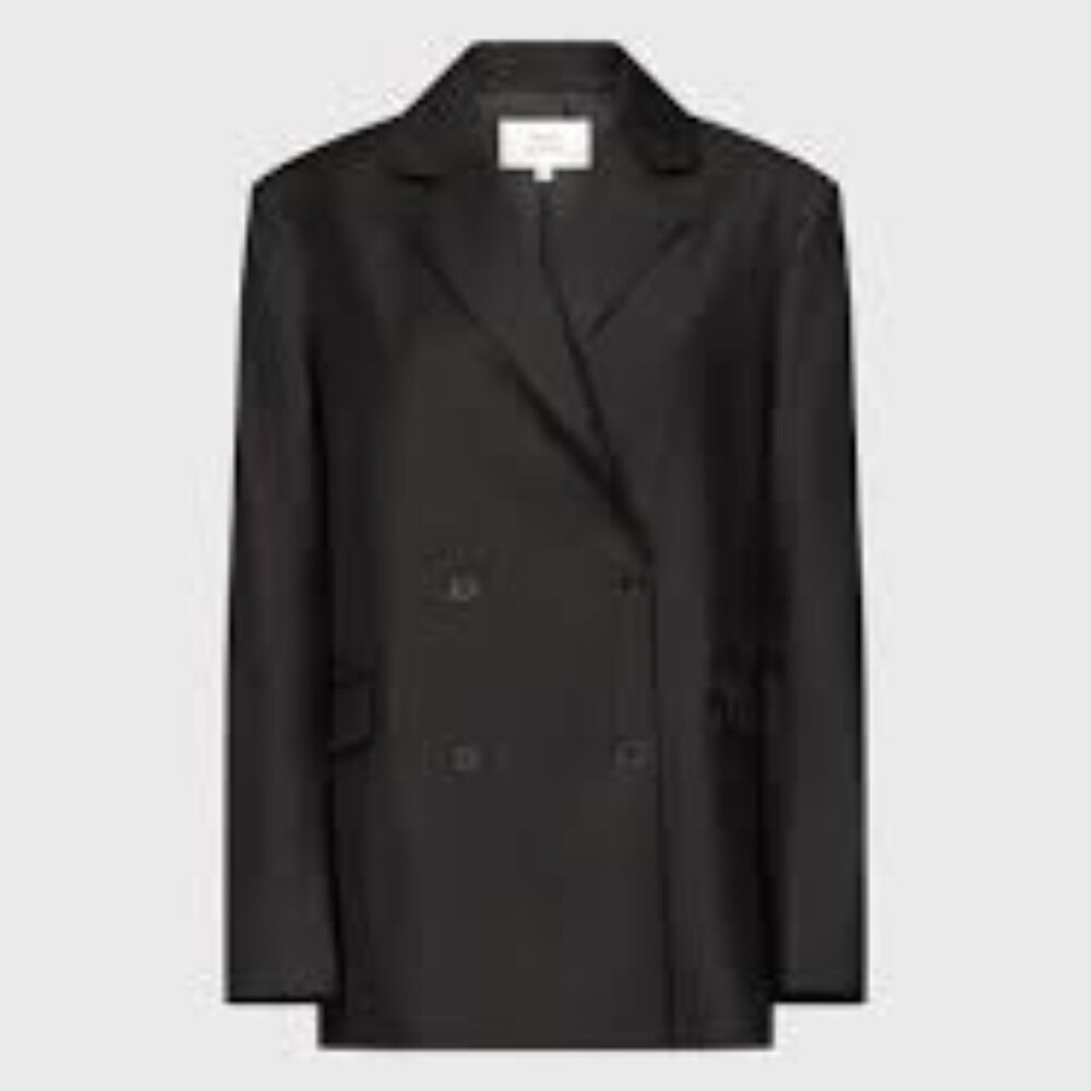 LOULOU DE SAISON DONAU LDS  Black Virgin wool jacket Blazer